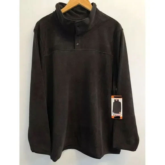 NEW 32 Degrees Women's Plus 3X Snap Arctic Fleece Pullover Stretch Comfort Soft - Picture 1 of 4